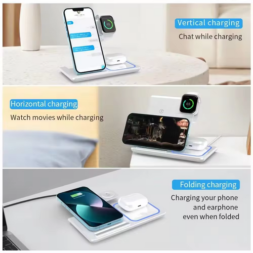 RestedSpace™ 15W Wireless Charging Stand with Lamp